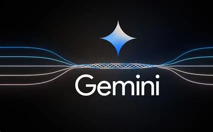 Google Geminiのロゴとスタイリッシュなデザイン